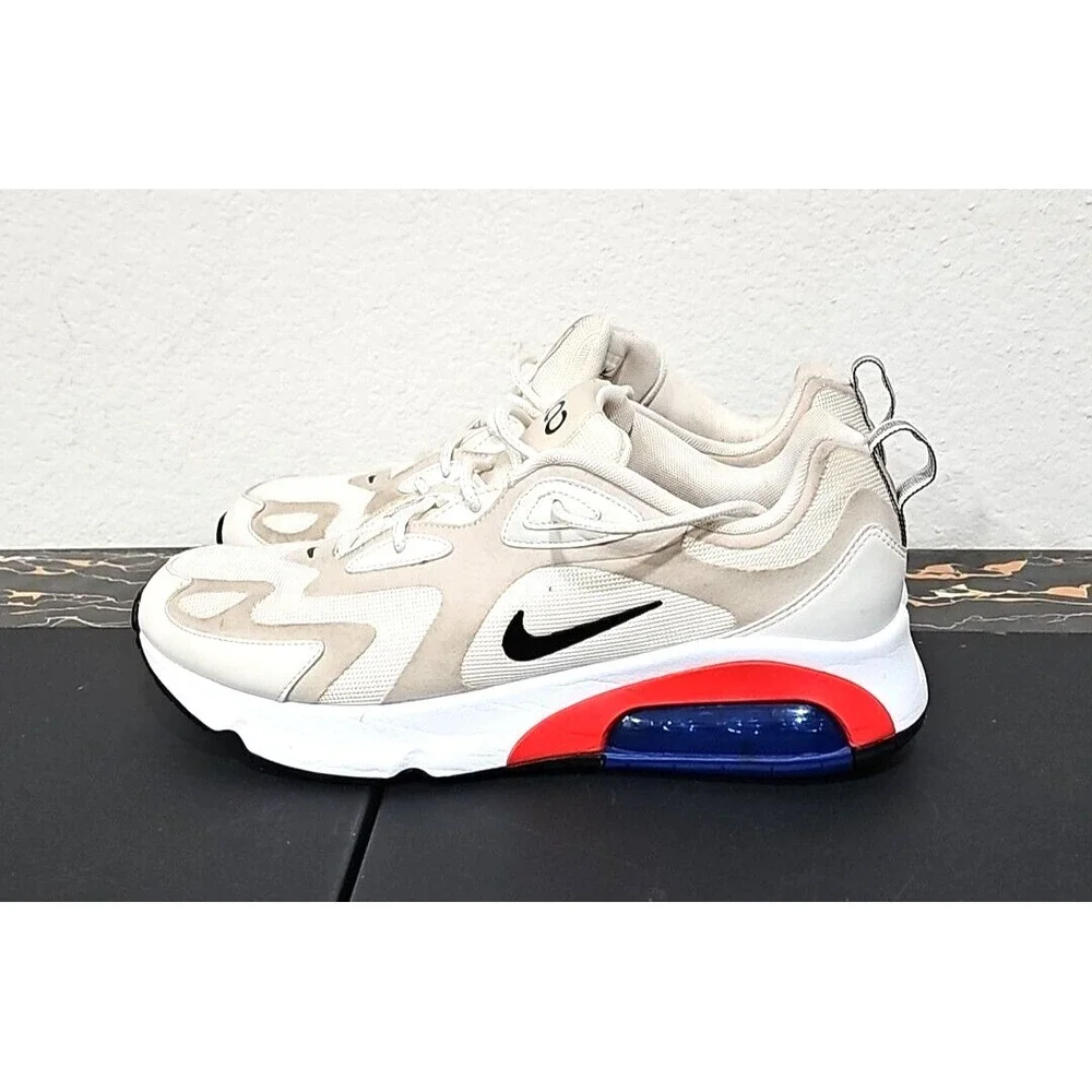 Nike Air Max 200 Suede Trainers Desert‎ Sand/Blue AT6175-100 Size US 12